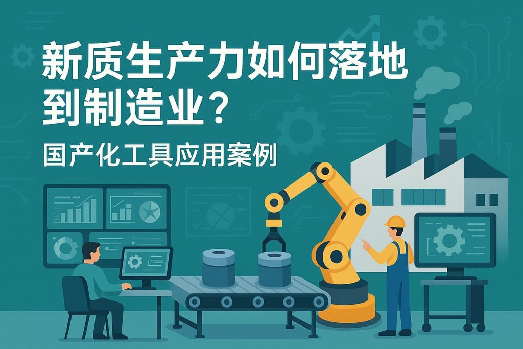 新质生产力如何落地到制造业？国产化工具应用案例