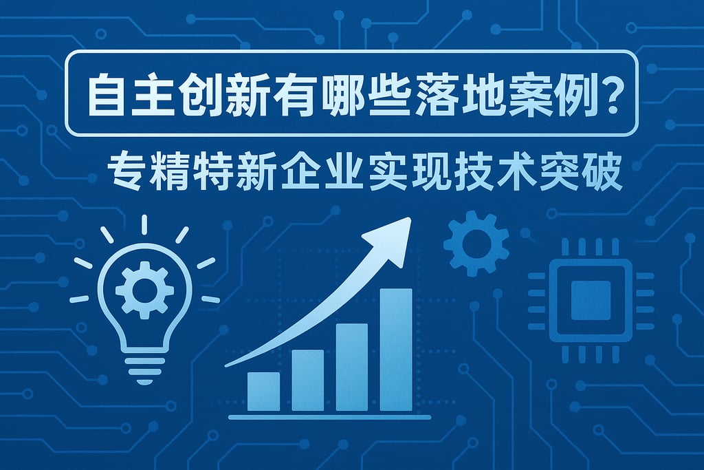 自主创新有哪些落地案例？专精特新企业实现技术突破