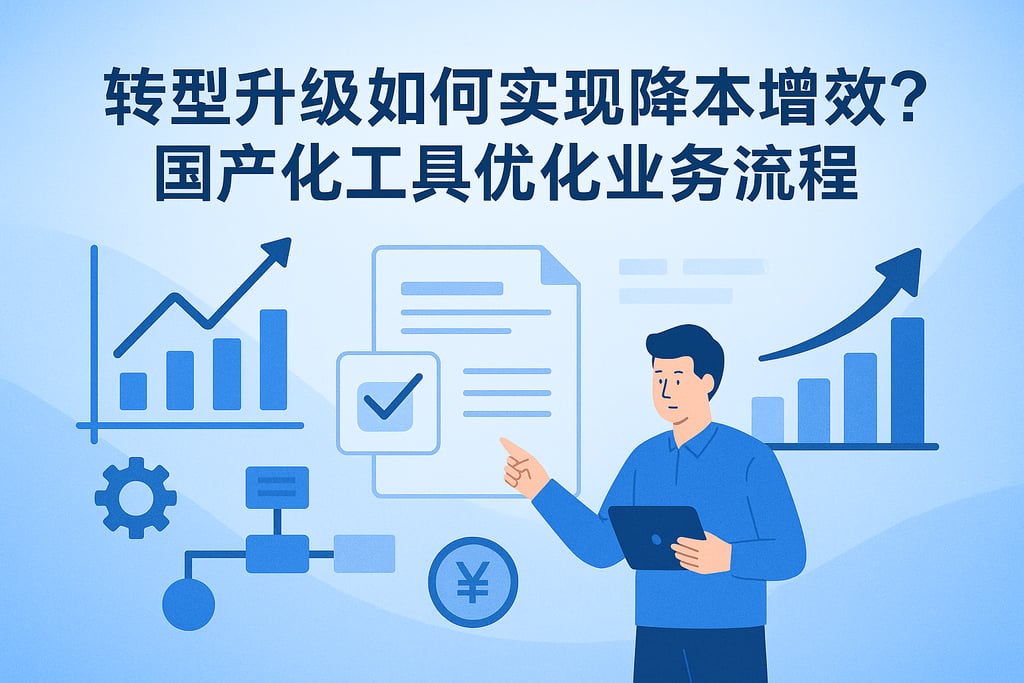 转型升级如何实现降本增效？国产化工具优化业务流程