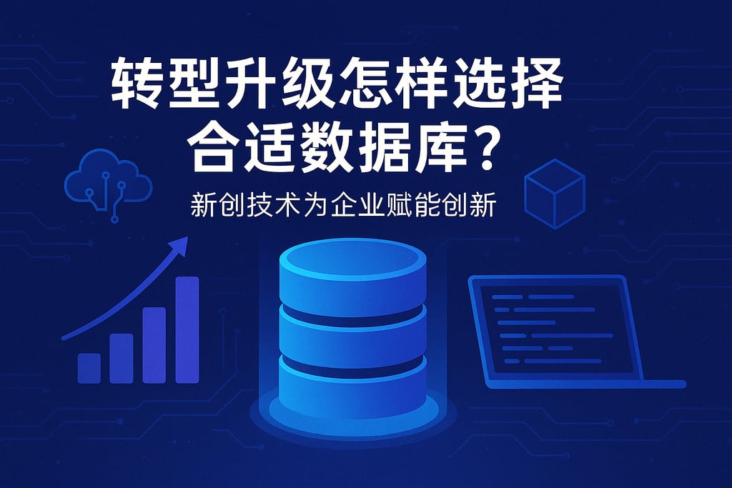 转型升级怎样选择合适数据库？新创技术为企业赋能创新
