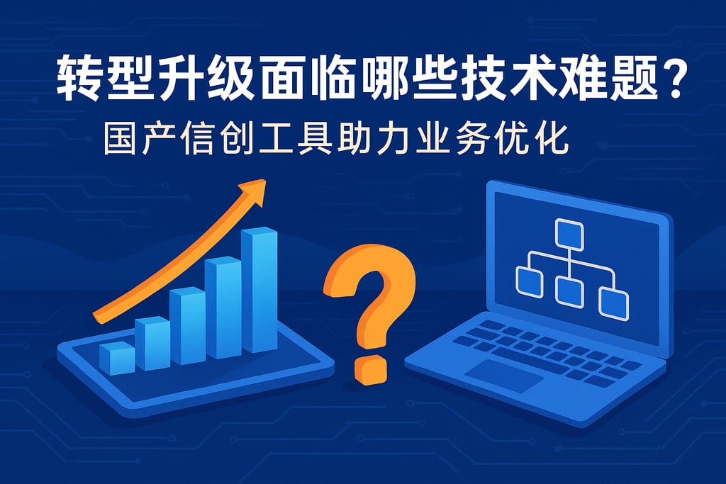 转型升级面临哪些技术难题？国产信创工具助力业务优化