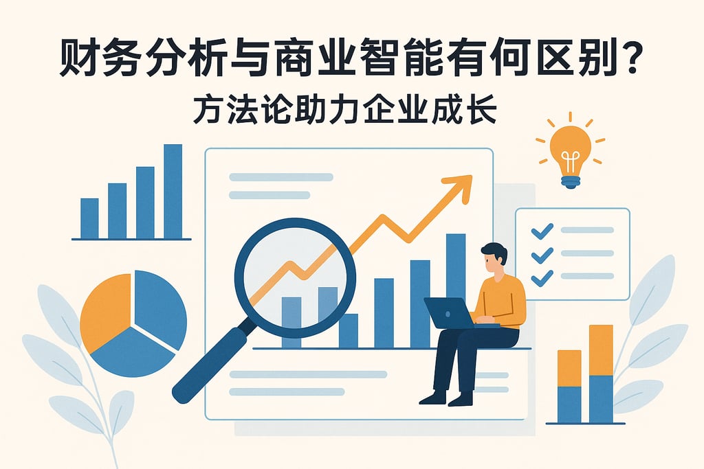 财务分析与商业智能有何区别？方法论助力企业成长