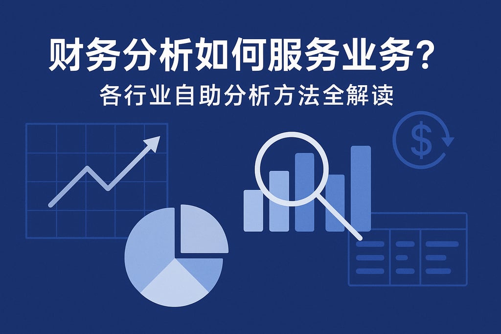 财务分析如何服务业务？各行业自助分析方法全解读