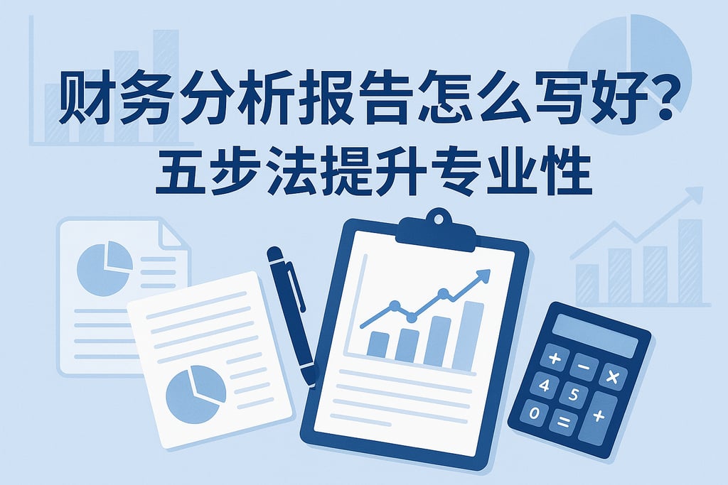 财务分析报告怎么写好？五步法提升专业性