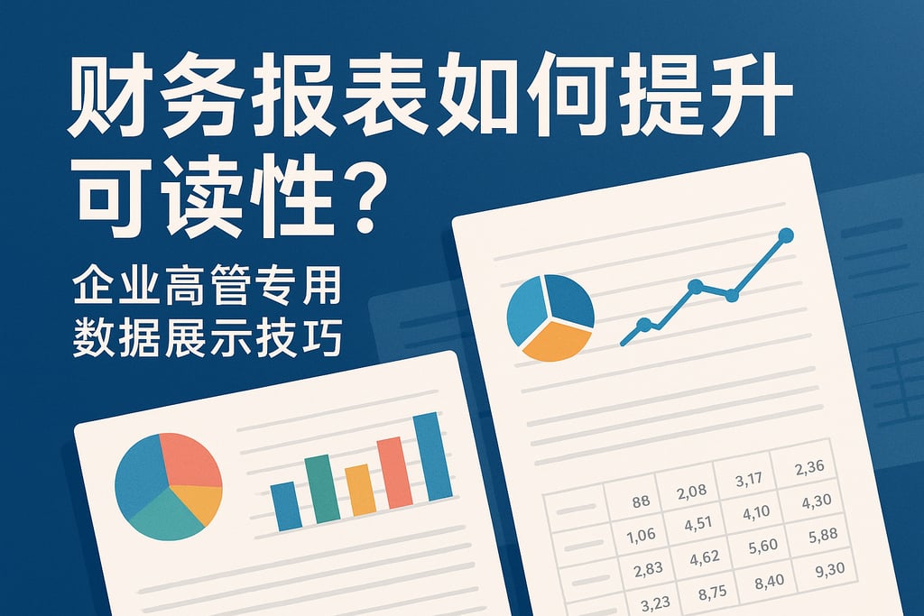 财务报表如何提升可读性？企业高管专用数据展示技巧