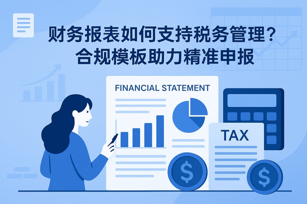 财务报表如何支持税务管理？合规模板助力精准申报