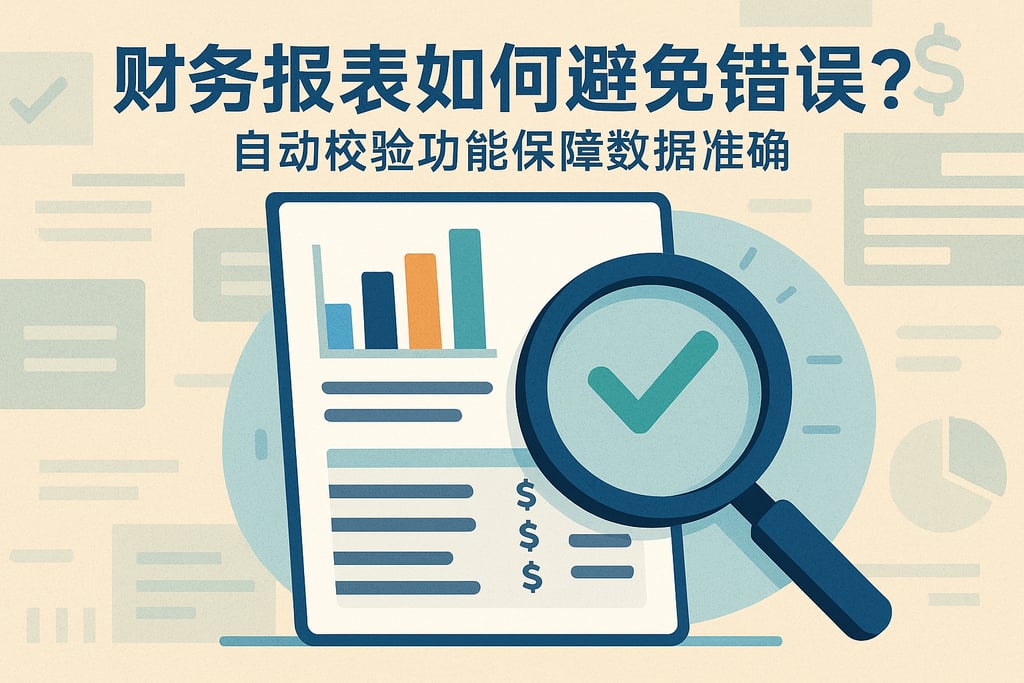 财务报表如何避免错误？自动校验功能保障数据准确
