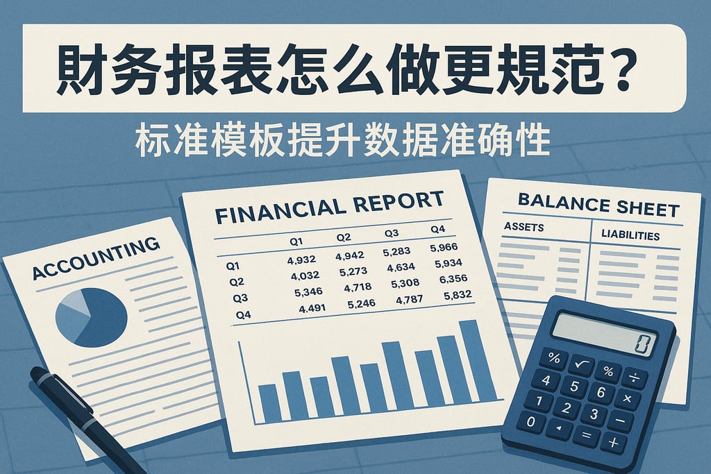 财务报表怎么做更规范？标准模板提升数据准确性