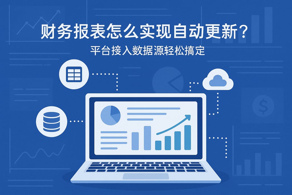财务报表怎么实现自动更新？平台接入数据源轻松搞定