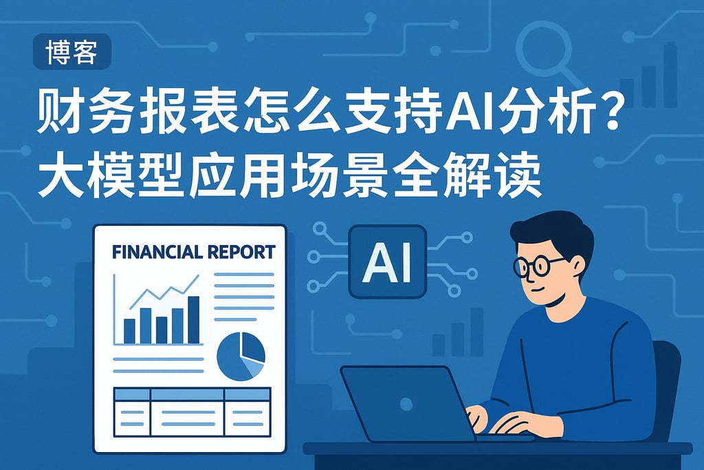 财务报表怎么支持AI分析？大模型应用场景全解读