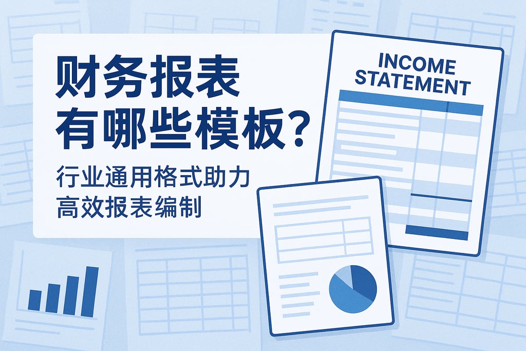 财务报表有哪些模板？行业通用格式助力高效报表编制