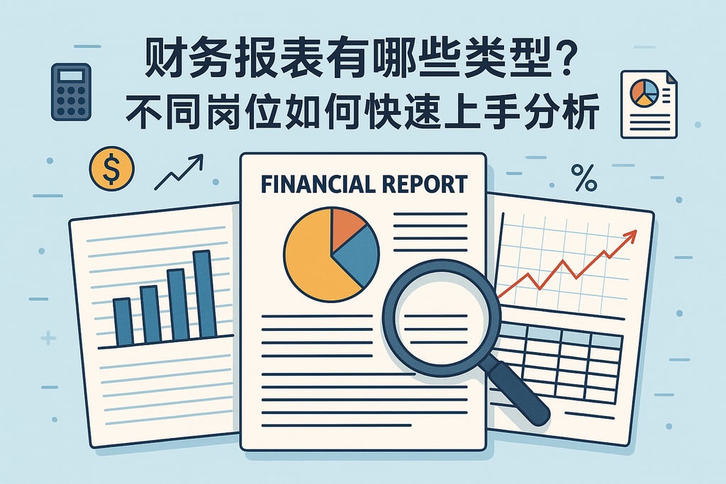 财务报表有哪些类型？不同岗位如何快速上手分析