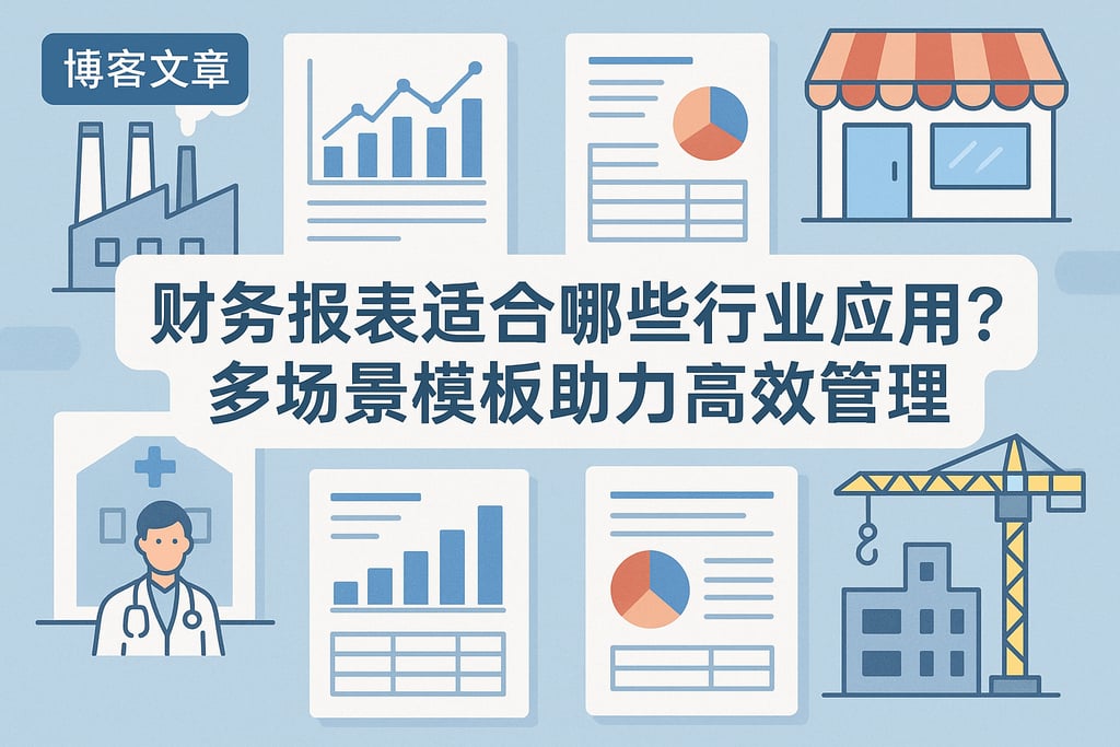 财务报表适合哪些行业应用？多场景模板助力高效管理
