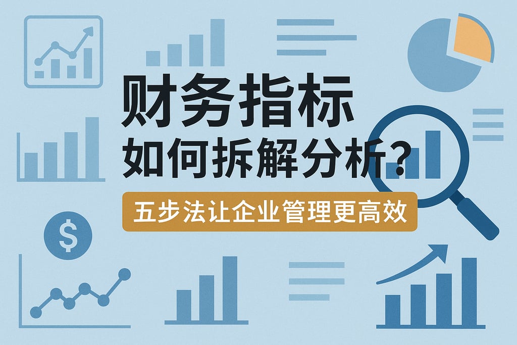财务指标如何拆解分析？五步法让企业管理更高效