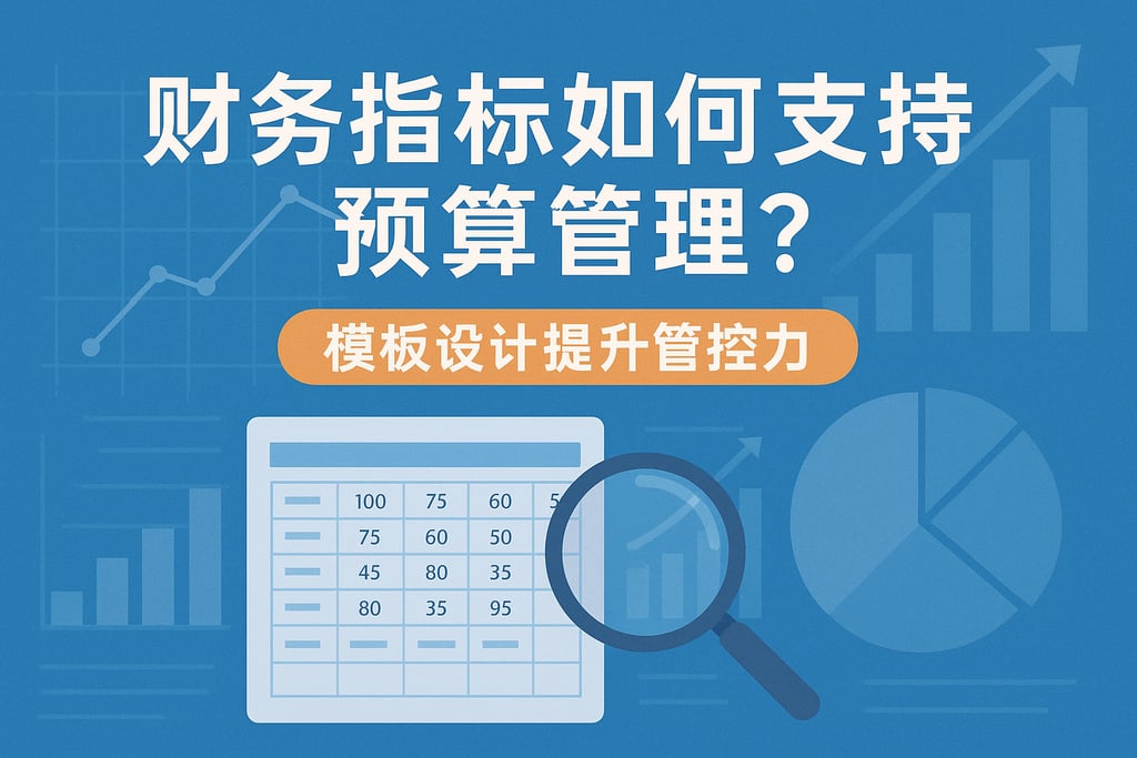 财务指标如何支持预算管理？模板设计提升管控力