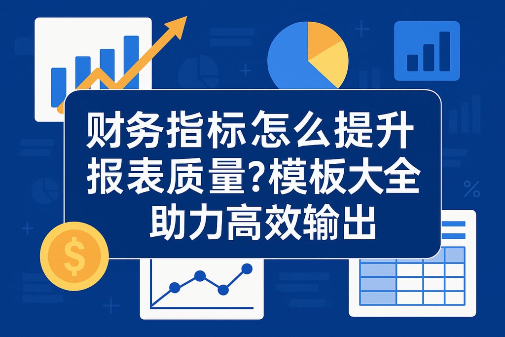 财务指标怎么提升报表质量？模板大全助力高效输出
