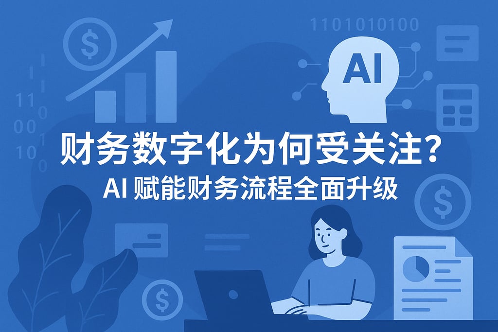财务数字化为何受关注？AI赋能财务流程全面升级