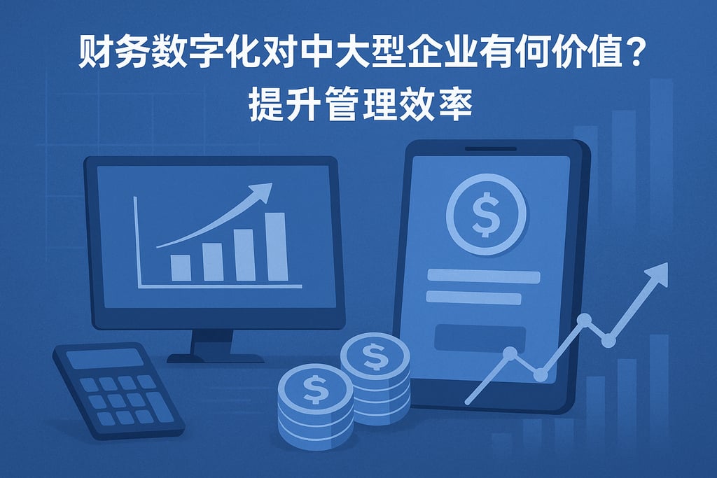 财务数字化对中大型企业有何价值？提升管理效率