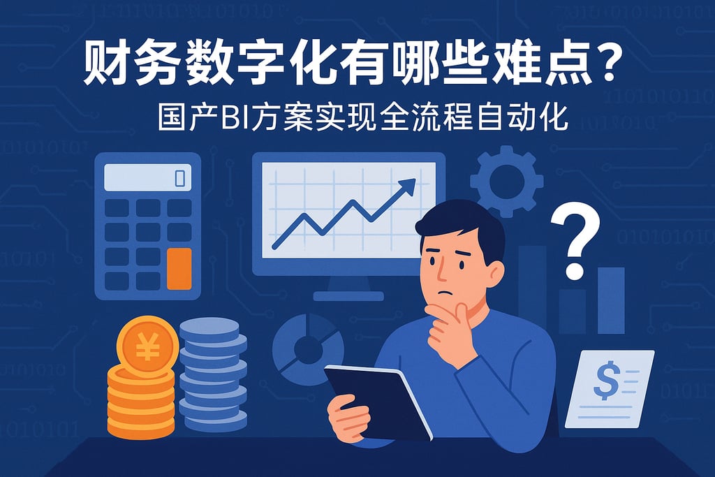 财务数字化有哪些难点？国产BI方案实现全流程自动化