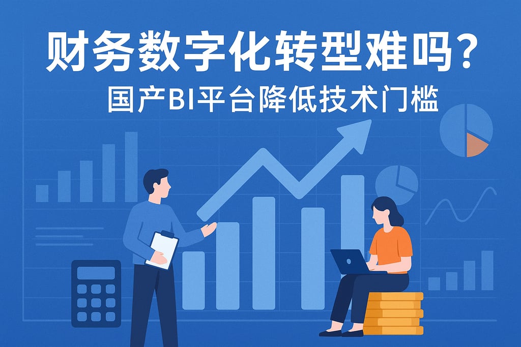 财务数字化转型难吗？国产BI平台降低技术门槛