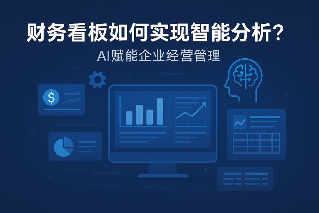 财务看板如何实现智能分析？AI赋能企业经营管理