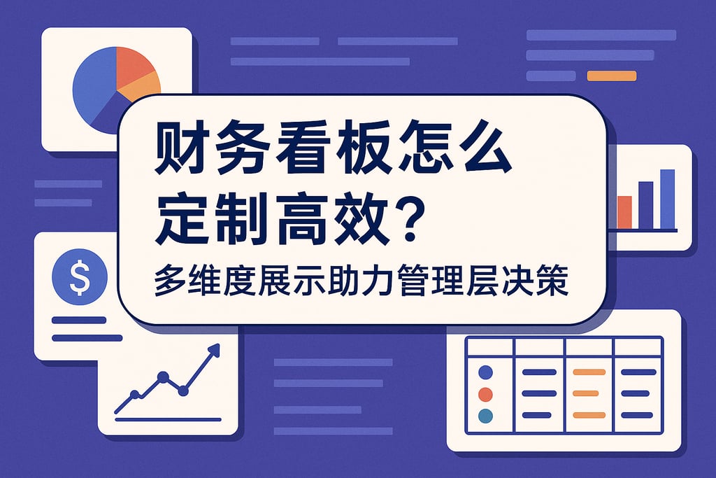 财务看板怎么定制高效？多维度展示助力管理层决策