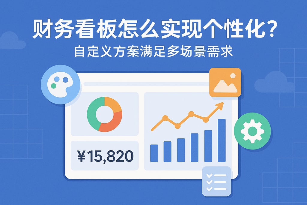 财务看板怎么实现个性化？自定义方案满足多场景需求