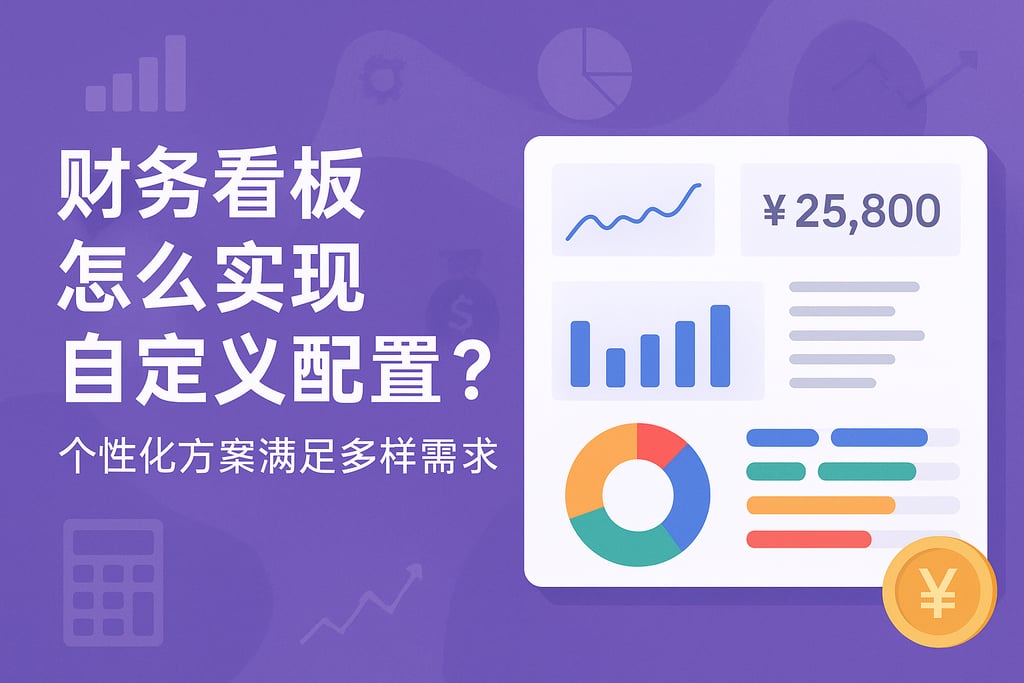 财务看板怎么实现自定义配置？个性化方案满足多样需求