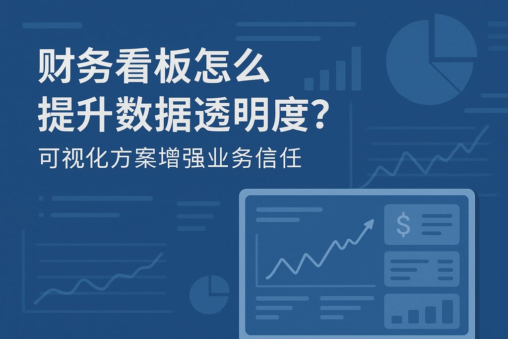 财务看板怎么提升数据透明度？可视化方案增强业务信任