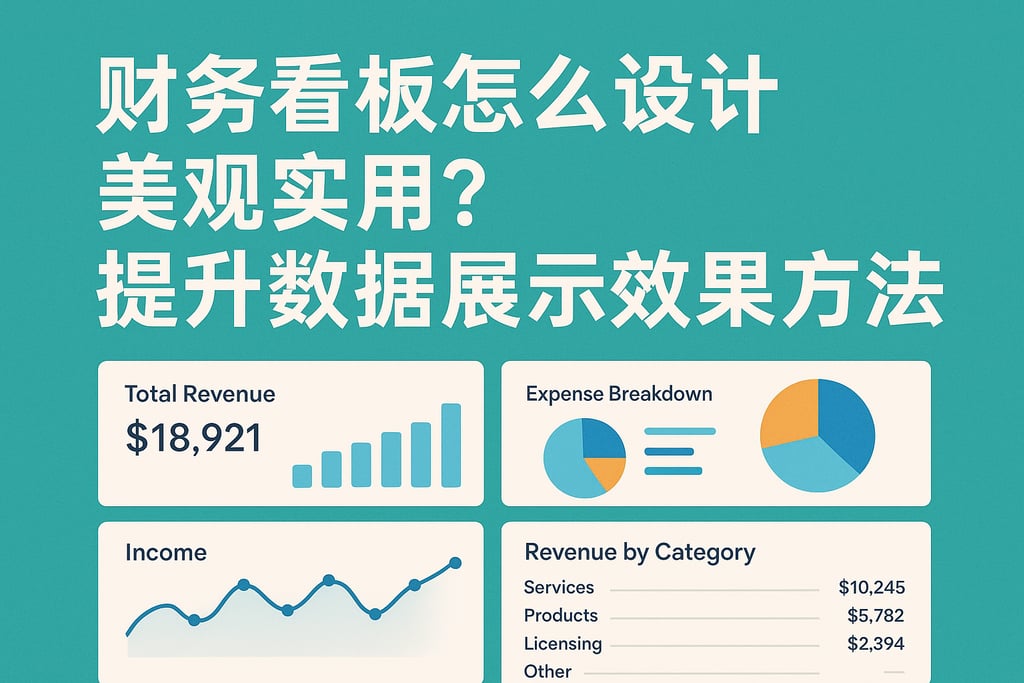 财务看板怎么设计美观实用？提升数据展示效果方法