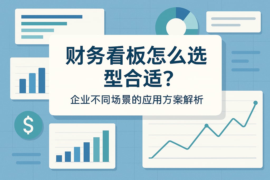 财务看板怎么选型合适？企业不同场景的应用方案解析