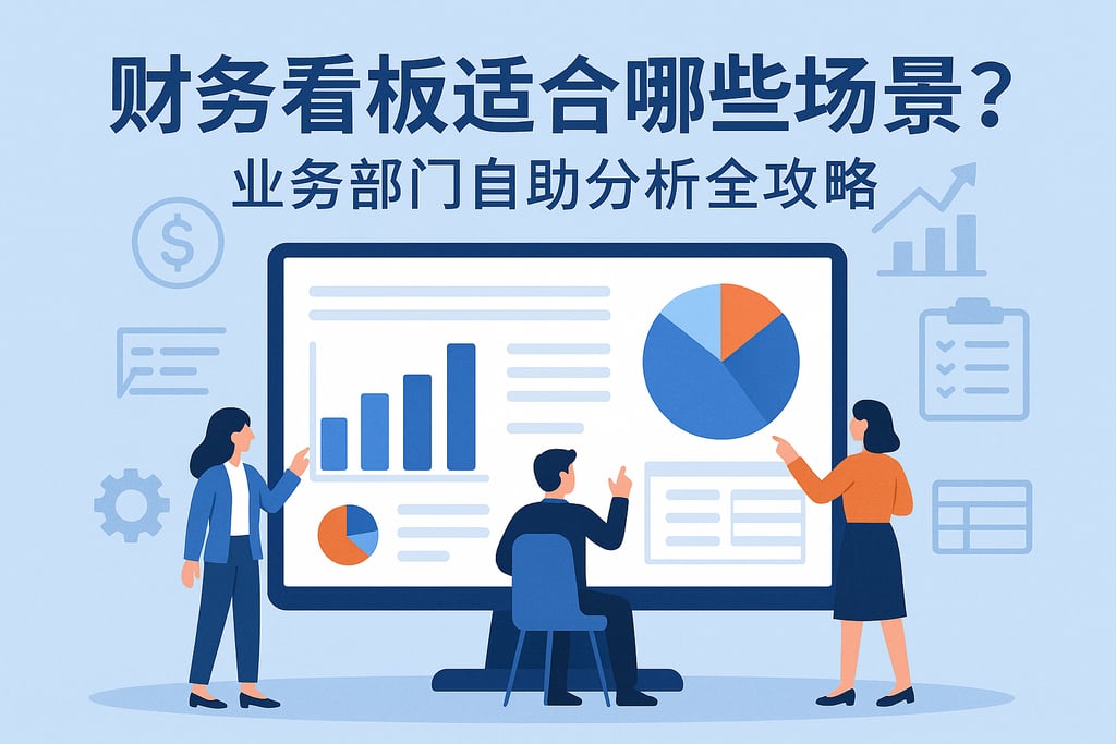 财务看板适合哪些场景？业务部门自助分析全攻略