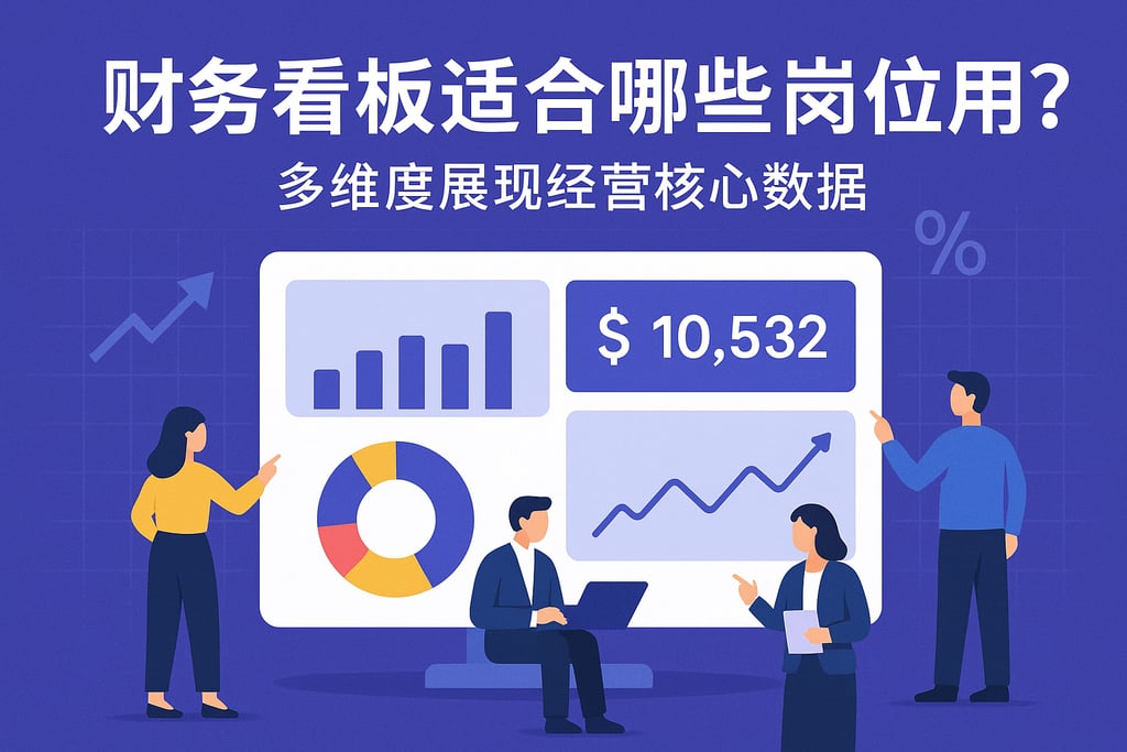 财务看板适合哪些岗位用？多维度展现经营核心数据