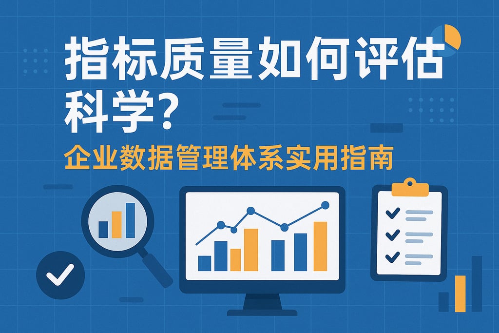 指标质量如何评估科学？企业数据管理体系实用指南 - FineBI数据分析知识库