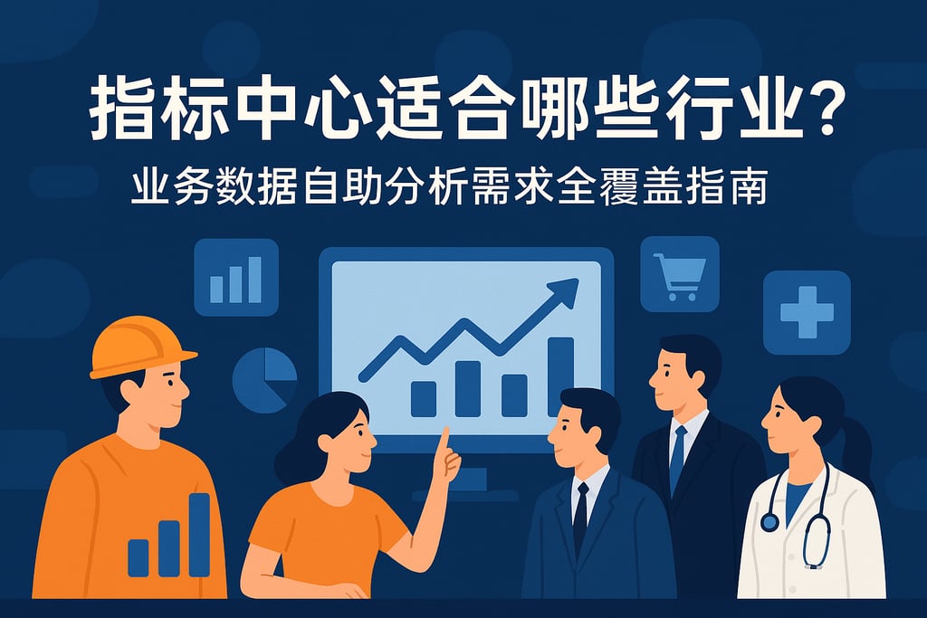 指标中心适合哪些行业？业务数据自助分析需求全覆盖指南