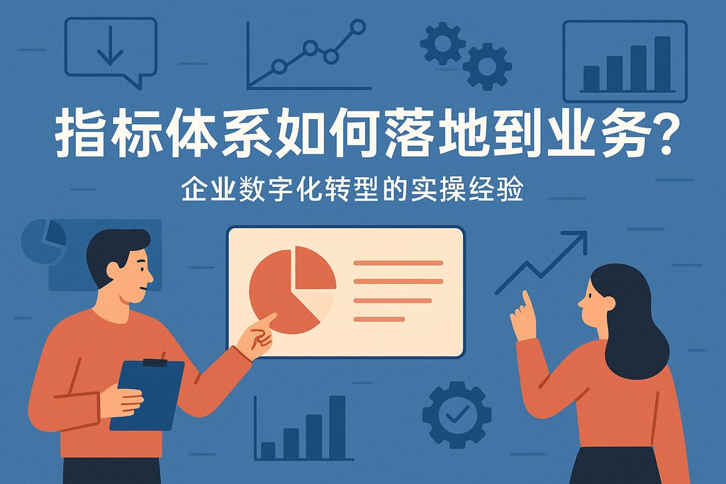 指标体系如何落地到业务？企业数字化转型的实操经验