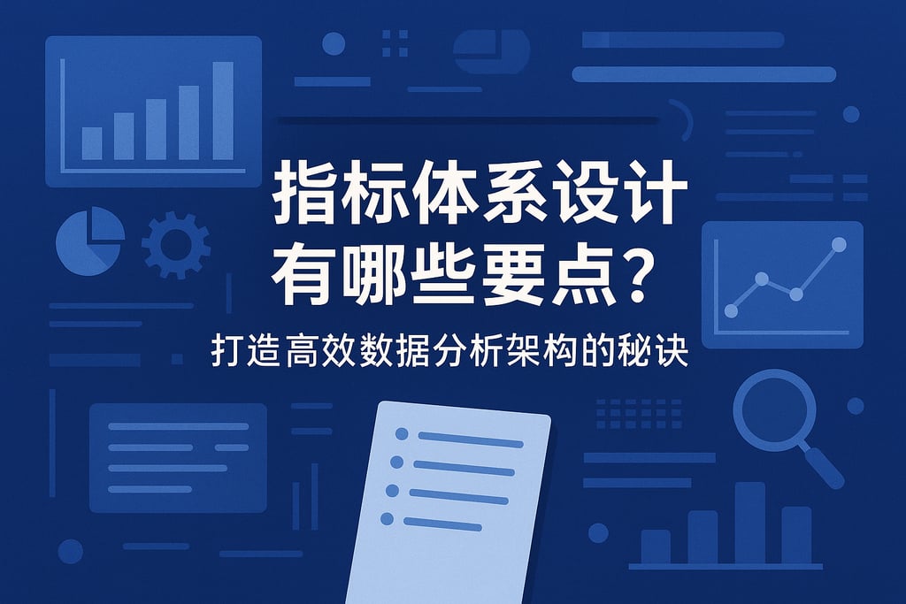 指标体系设计有哪些要点？打造高效数据分析架构的秘诀