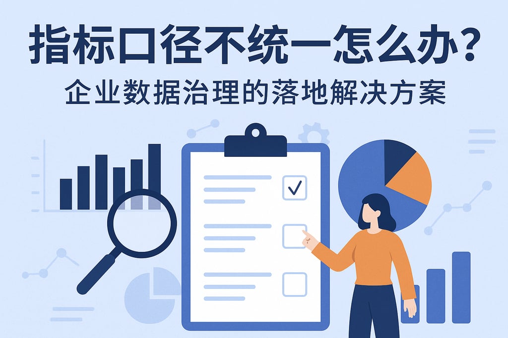 指标口径不统一怎么办？企业数据治理的落地解决方案