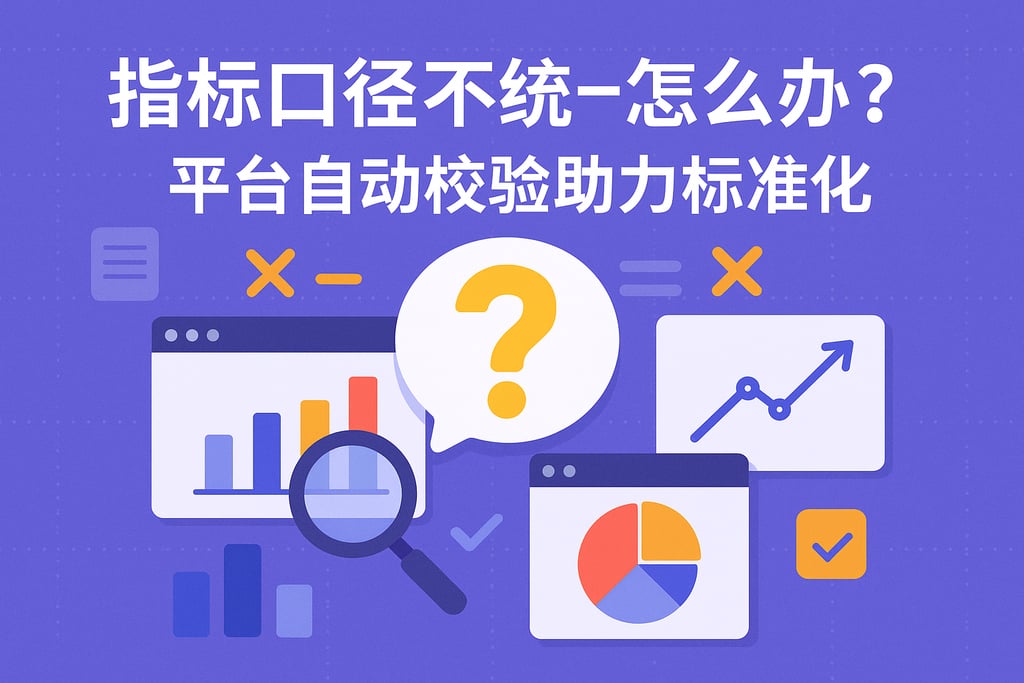 指标口径不统一怎么办？平台自动校验助力标准化