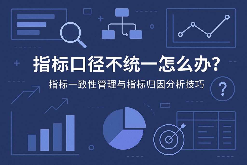 指标口径不统一怎么办？指标一致性管理与指标归因分析技巧