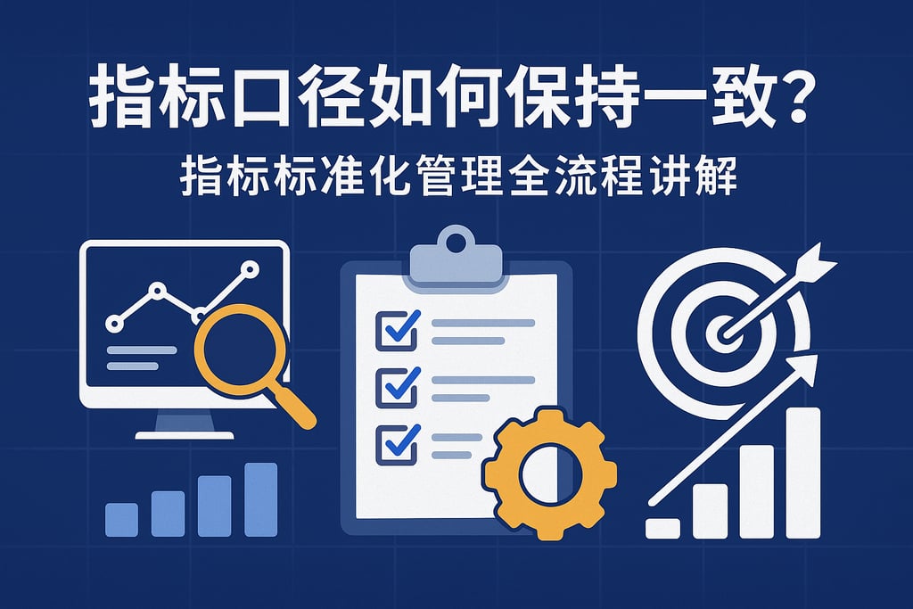 指标口径如何保持一致？指标标准化管理全流程讲解