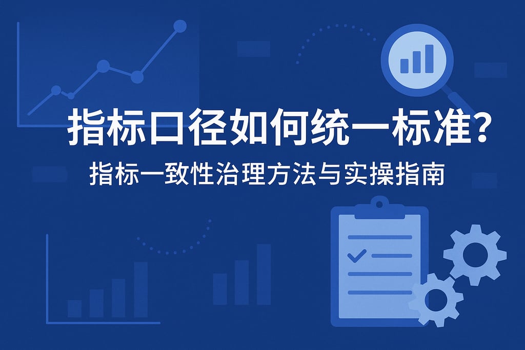 指标口径如何统一标准？指标一致性治理方法与实操指南