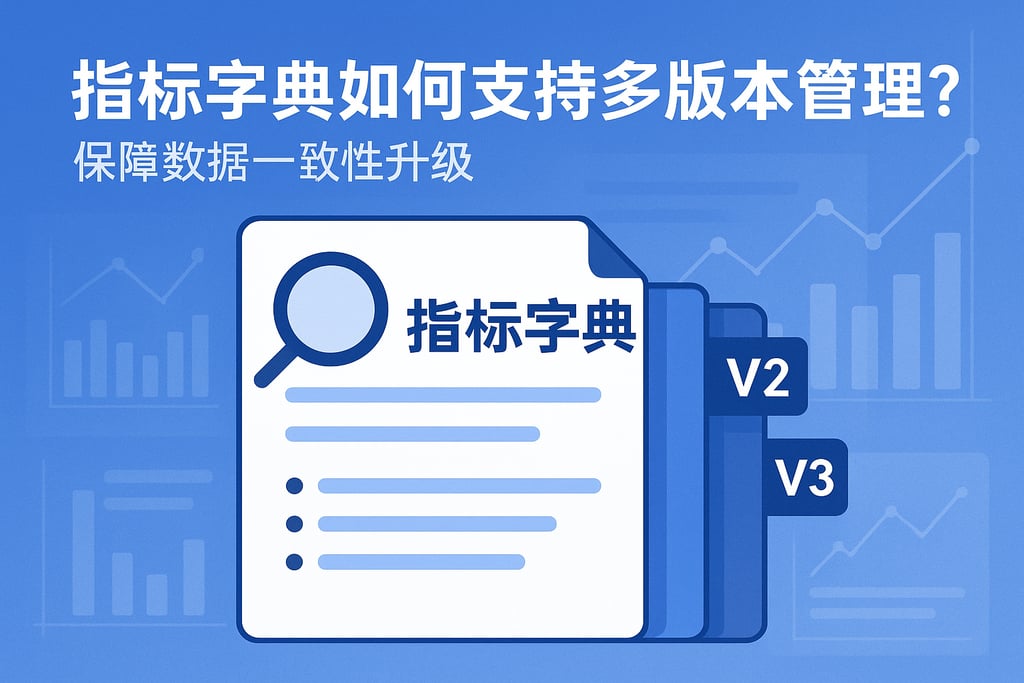 指标字典如何支持多版本管理？保障数据一致性升级