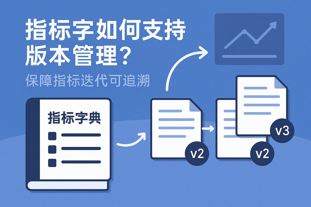 指标字典如何支持版本管理？保障指标迭代可追溯