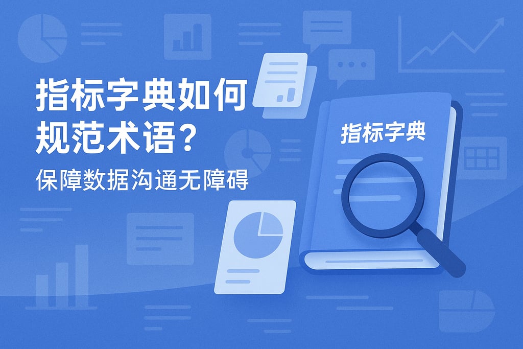 指标字典如何规范术语？保障数据沟通无障碍