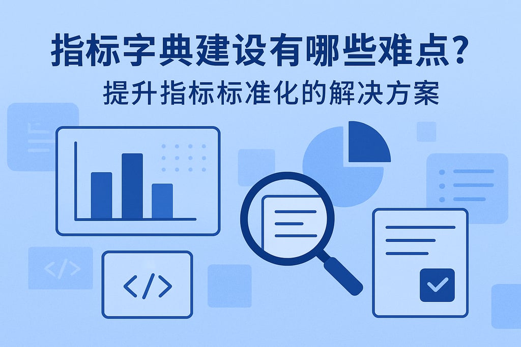 指标字典建设有哪些难点？提升指标标准化的解决方案