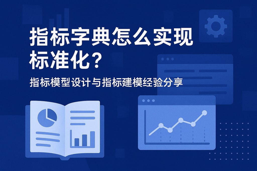 指标字典怎么实现标准化？指标模型设计与指标建模经验分享