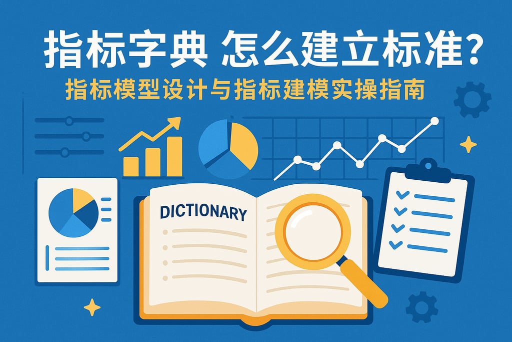指标字典怎么建立标准？指标模型设计与指标建模实操指南