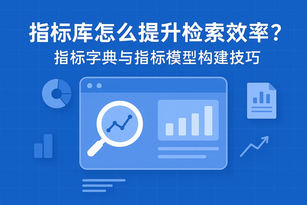 指标库怎么提升检索效率？指标字典与指标模型构建技巧