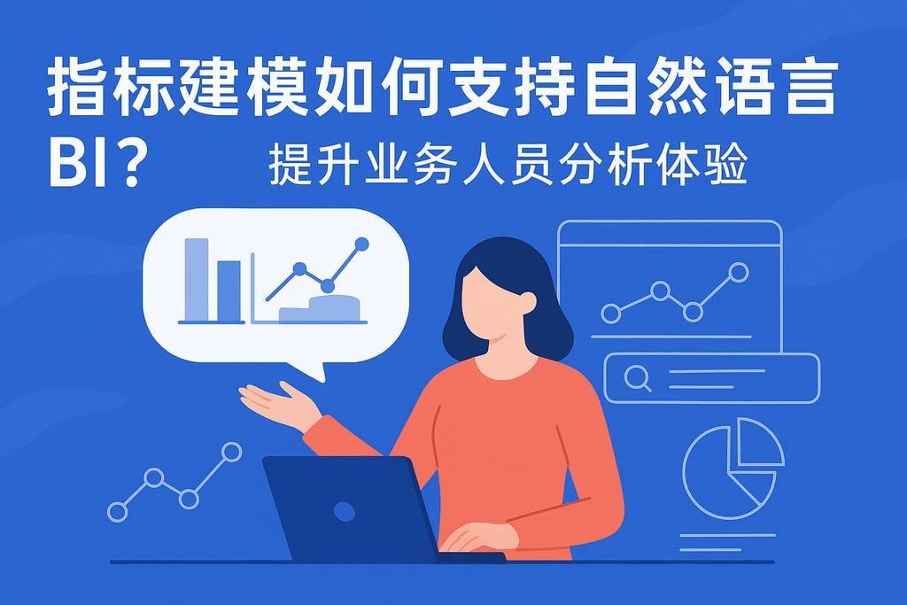 指标建模如何支持自然语言BI？提升业务人员分析体验